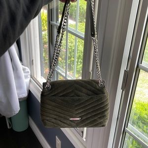 Olive Green Rebecca Minkoff “Edie” small handbag.